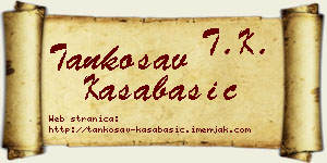 Tankosav Kasabašić vizit kartica